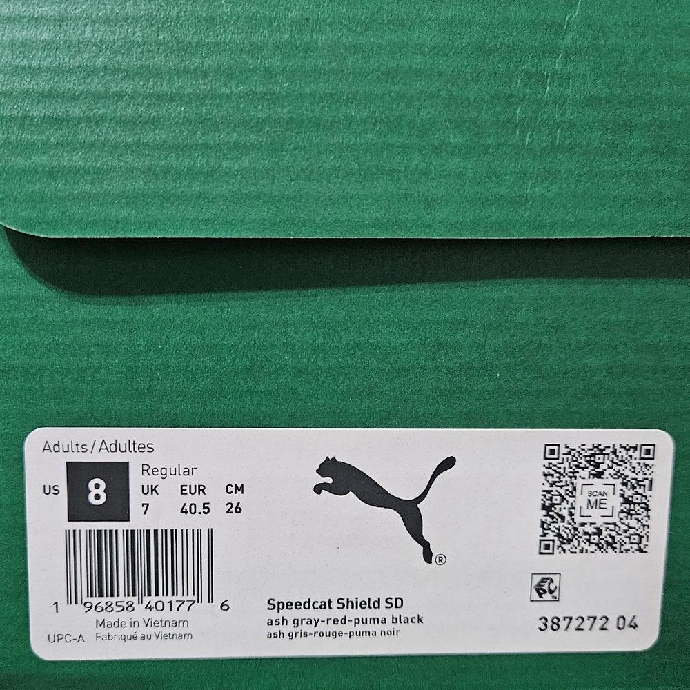 Puma Speedcat Shield SD Ash Grey Red Black - Picture 10 of 12